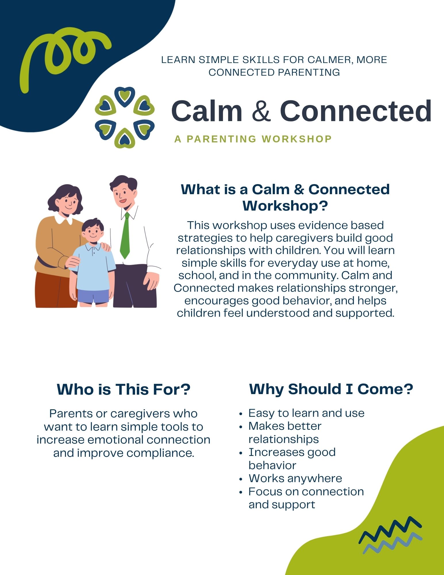 Calm and Connected Flyer