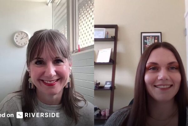 two faces in side by side windows