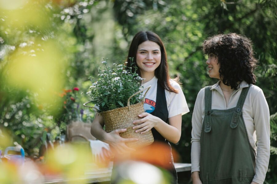 Outside time in the Spring Gardening